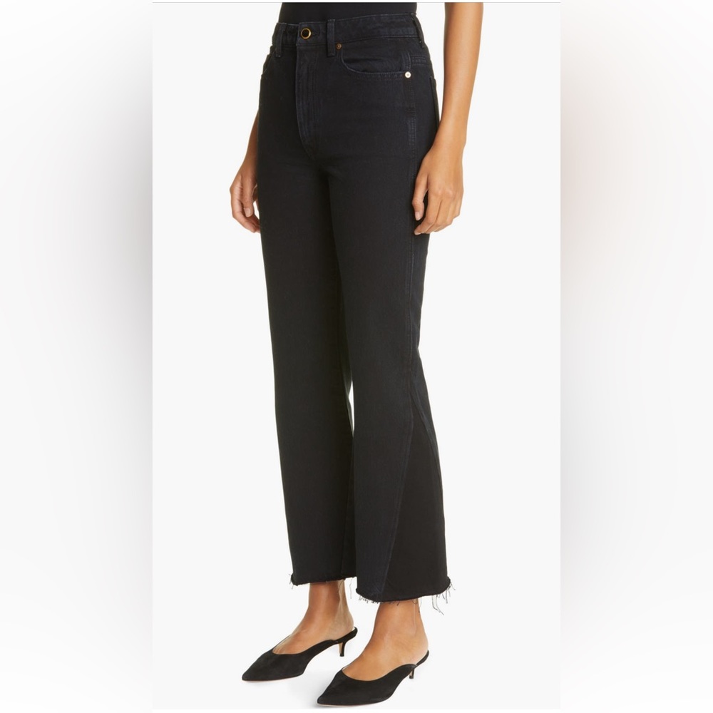 *NWT* Khaite Layla Frayed Hem Jeans
